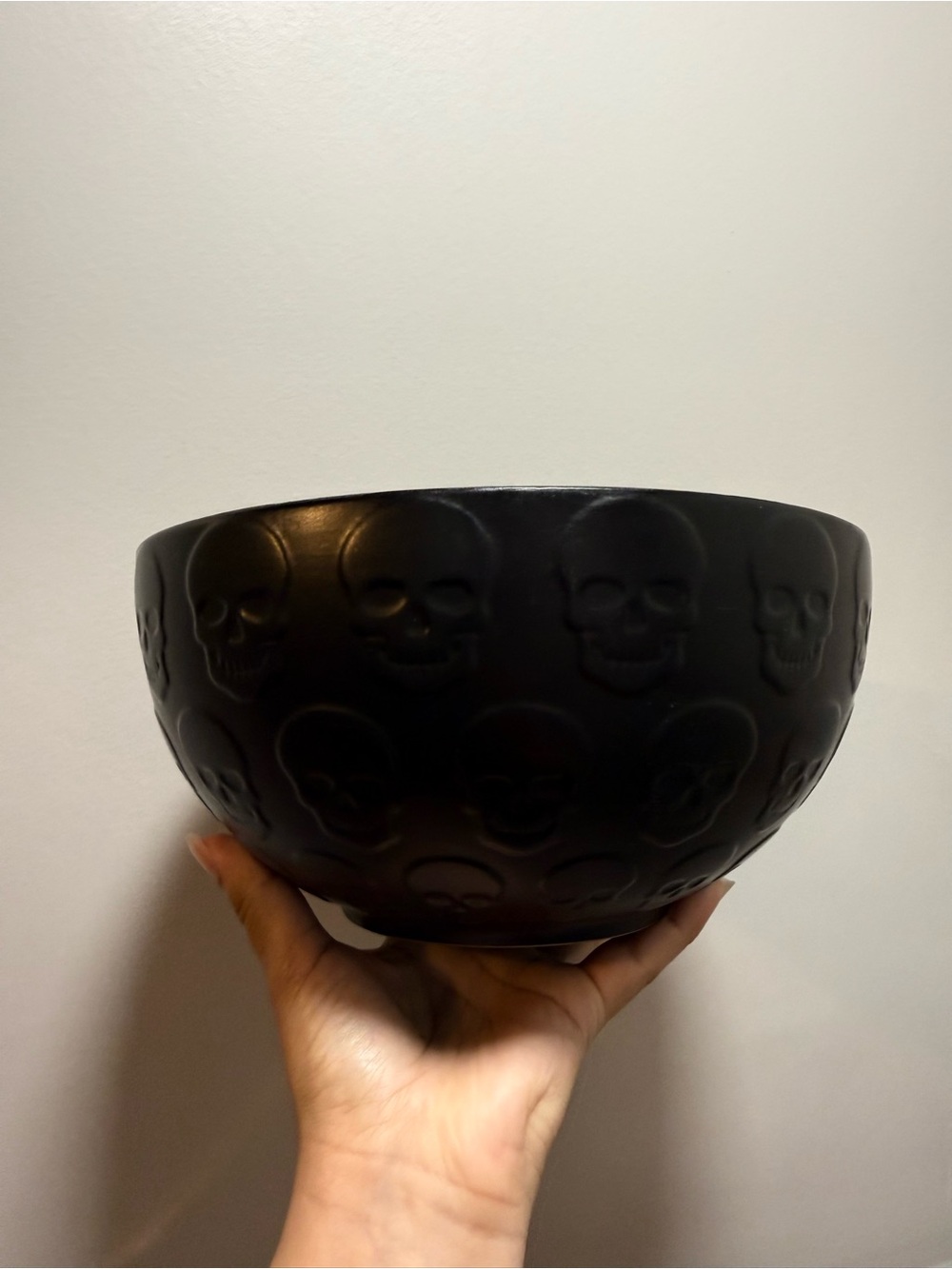 Matte Black Skull Ceramic Accent Bowl The Bakehouse Ciroa